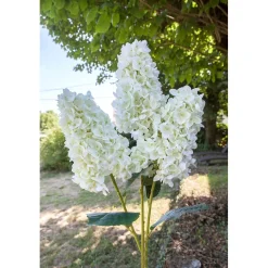 TIGE HYDRANGEA ARTIFICIELLE 73CM BLANC