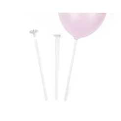 100 TIGES CARTON PORTE-BALLONS GONFLABLES 30CM
