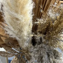 3 TIGES FLEURS SÉCHÉES PAMPA NATURELLE 110CM BRUN