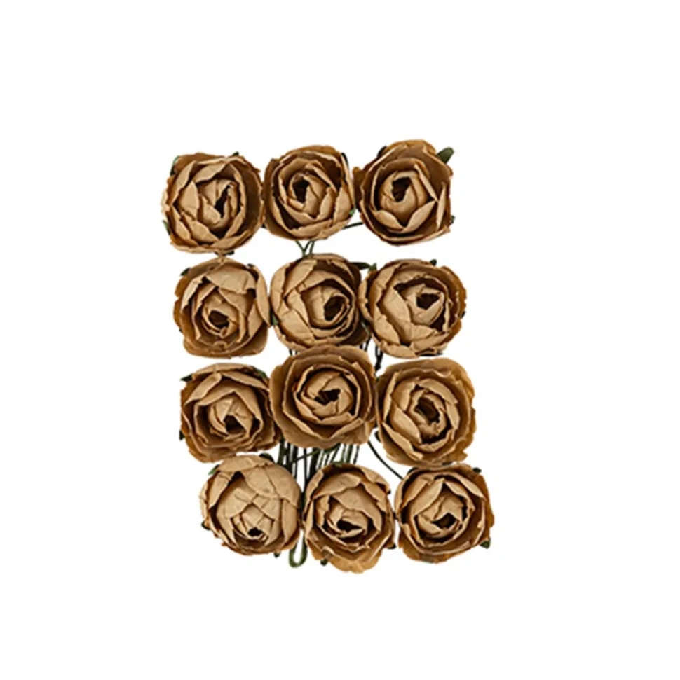 12 TIGES RENONCULE ARTIFICIELLE 2.5CM KRAFT