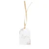 10 ÉTIQUETTES CARTON BAPTÊME PAMPA COTON 6X4CM