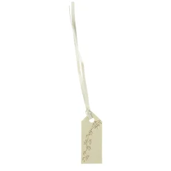 10 ÉTIQUETTES CARTON JOLIS BRINS 5X2CM VERT SAUGE
