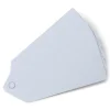 24 ÉTIQUETTES CARTON PERFORÉES 5X2CM BLANC