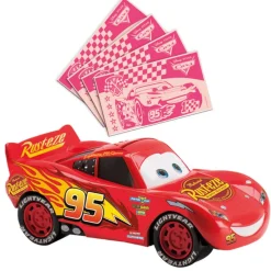 TIRELIRE CARS AVEC BONBONS 19CM