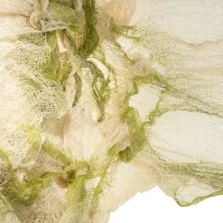 TISSU LAMBEAUX COTON POLYESTER 76CMX6M VERDÂTRE