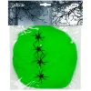 TOILE ARAIGNÉE AVEC 4 ARAIGNÉES 60GR VERT