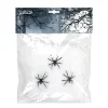 TOILE ARAIGNÉE 20GR BLANC ET 3 ARAIGNÉES