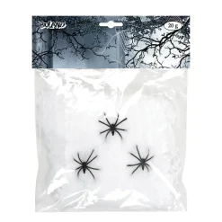 TOILE ARAIGNÉE 20GR BLANC ET 3 ARAIGNÉES