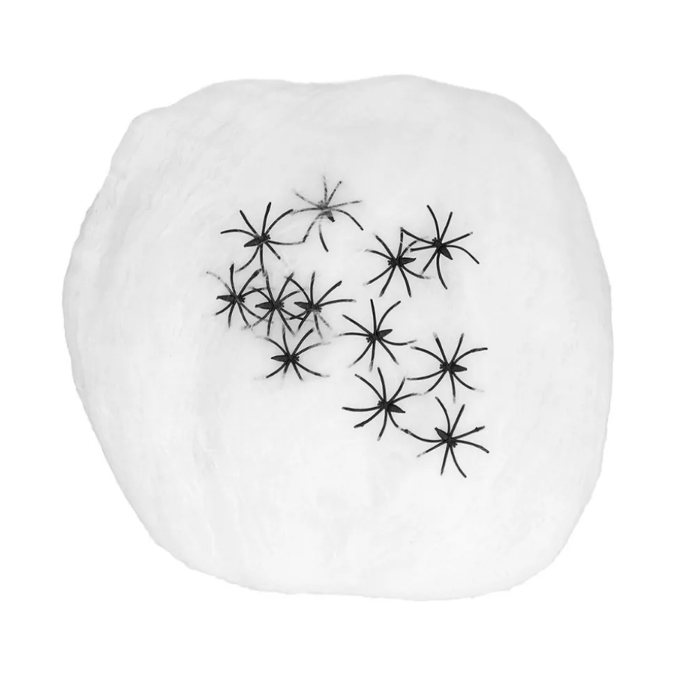 TOILE LUXE AVEC 25 ARAIGNÉES 500G BLANC