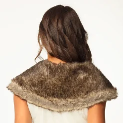 ÉTOLE FAUSSE FOURRURE MARRON ANNÉES 20 FEMME