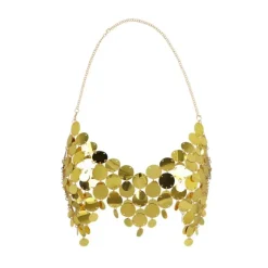 TOP FESTIVAL SEQUINS PASTILLE OR GLAMOUR FEMME