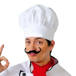 TOQUE CUISINIER TISSU ADULTE