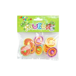 8 TOUPIES EN PLASTIQUE