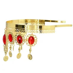 TOUR DE TÊTE ORIENTAL RUBIS DORÉ ADULTE