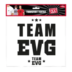 TRANSFERT TEXTILE ÉQUIPE MARIÉ EVG 20CM NOIR