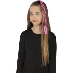 3 TRESSES CHEVEUX ARTIFICIELS 35CM FUCHSIA
