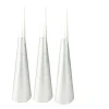 3 TROMPETTES CARTON ARGENT PAILLETÉ
