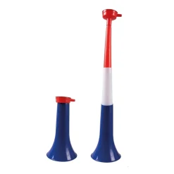 TROMPETTE TÉLÉSCOPIQUE TRICOLORE FRANCE 40CM