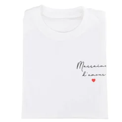 T-SHIRT CASUAL IMPRESSION MARRAINE D'AMOUR FEMME