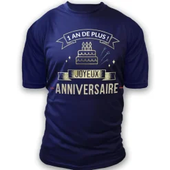 T-SHIRT À DÉDICACER ANNIVERSAIRE HOMME XL