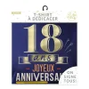 T-SHIRT À DÉDICACER 18ANS ANNIVERSAIRE HOMME XL