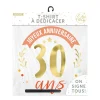 T-SHIRT À DÉDICACER 30ANS ANNIVERSAIRE FEMME L