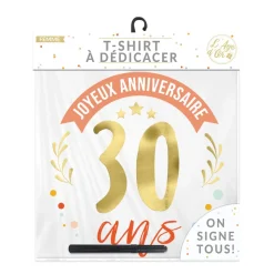 T-SHIRT À DÉDICACER 30ANS ANNIVERSAIRE FEMME L