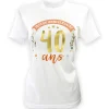 T-SHIRT À DÉDICACER 40ANS ANNIVERSAIRE FEMME L