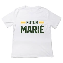 T-SHIRT À DÉDICACER COTON C'EST MON EVG ADULTE