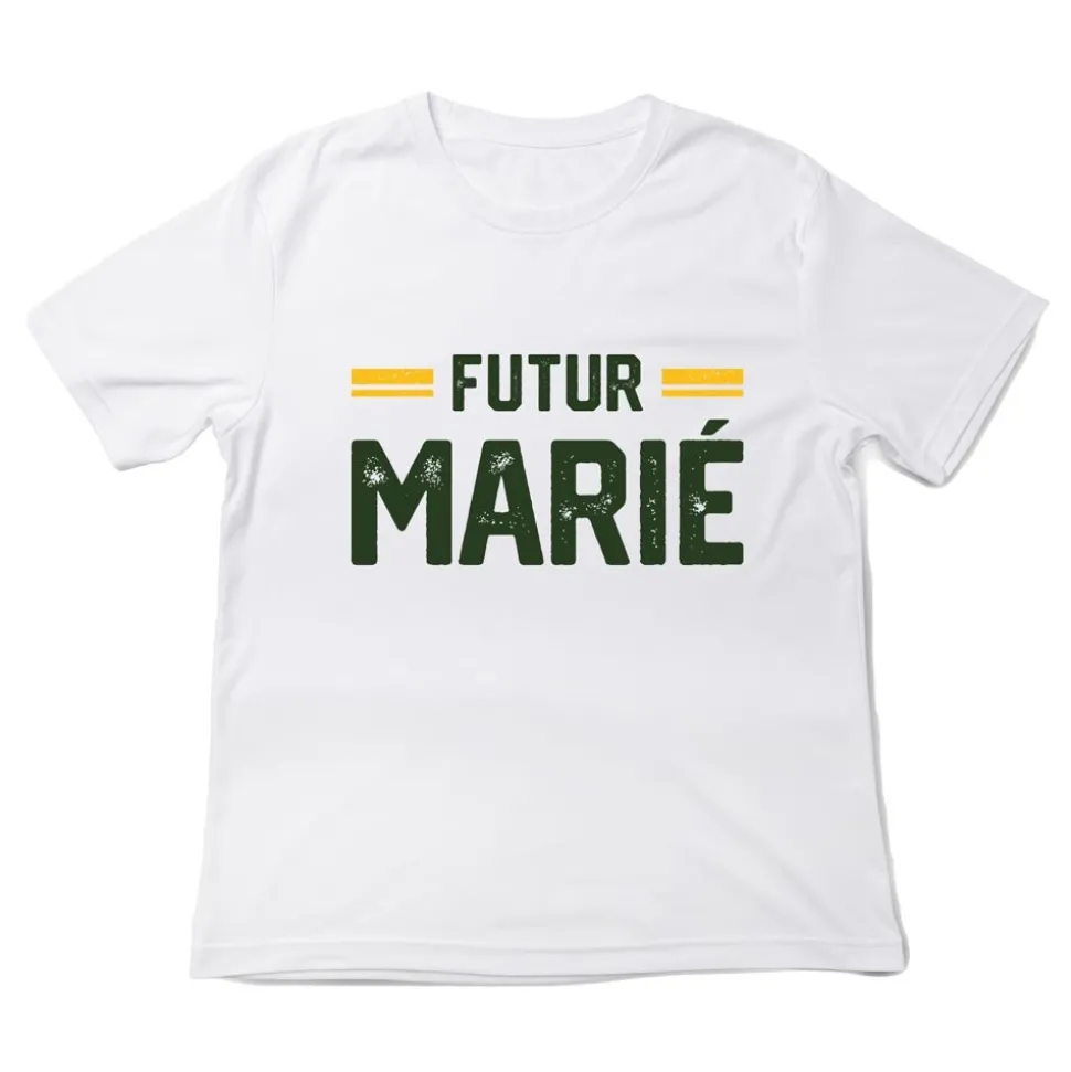 T-SHIRT À DÉDICACER COTON C'EST MON EVG ADULTE