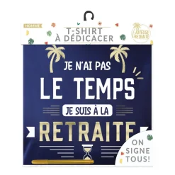 T-SHIRT À DÉDICACER RETRAITE HOMME XL