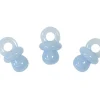 10 TÉTINES OPAQUE BLEUES