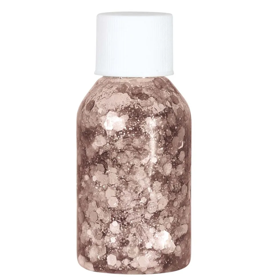 TUBE PAILLETTE EN GEL OR ROSE