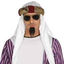 TURBAN POLYESTER SULTAN ARABE PRINCE DÉSERT ADULTE