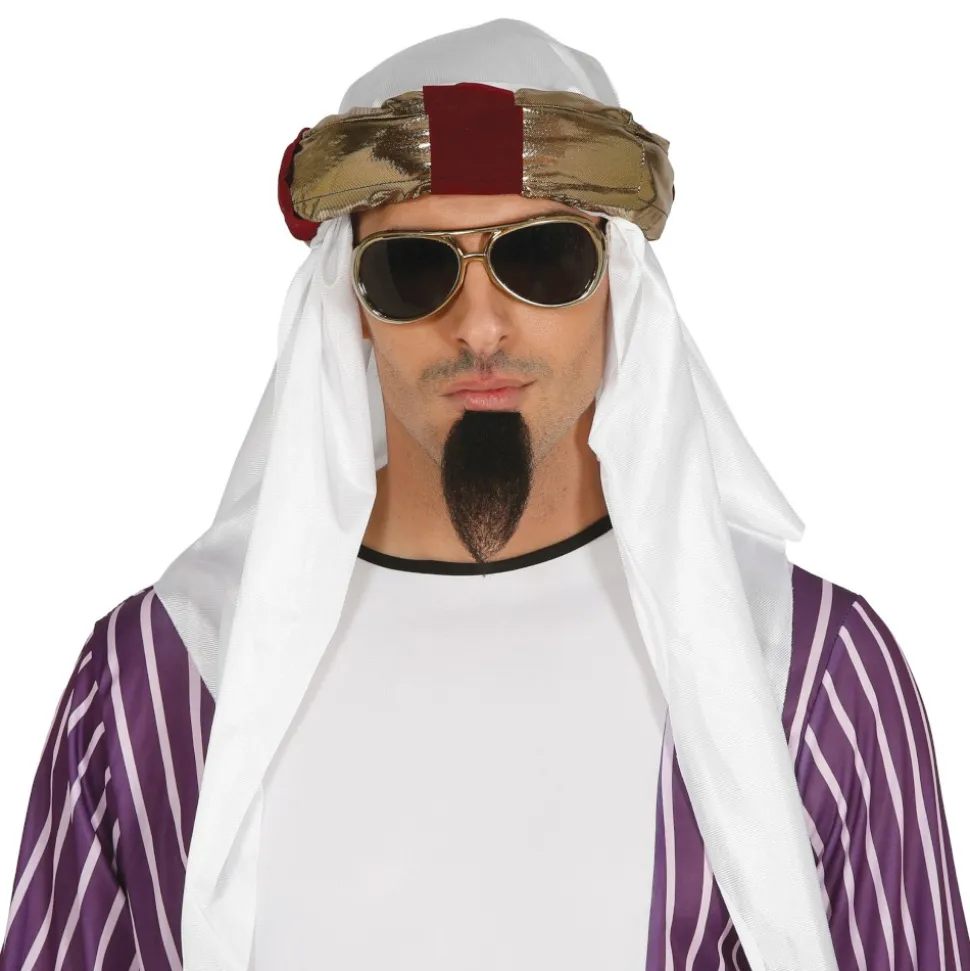 TURBAN POLYESTER SULTAN ARABE PRINCE DÉSERT ADULTE