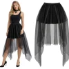 TUTU JUPE ASYMÉTRIQUE POLYESTERE NOIR FEMME