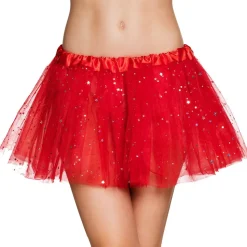 TUTU ROUGE ÉTOILES PAILLETTES FEMME