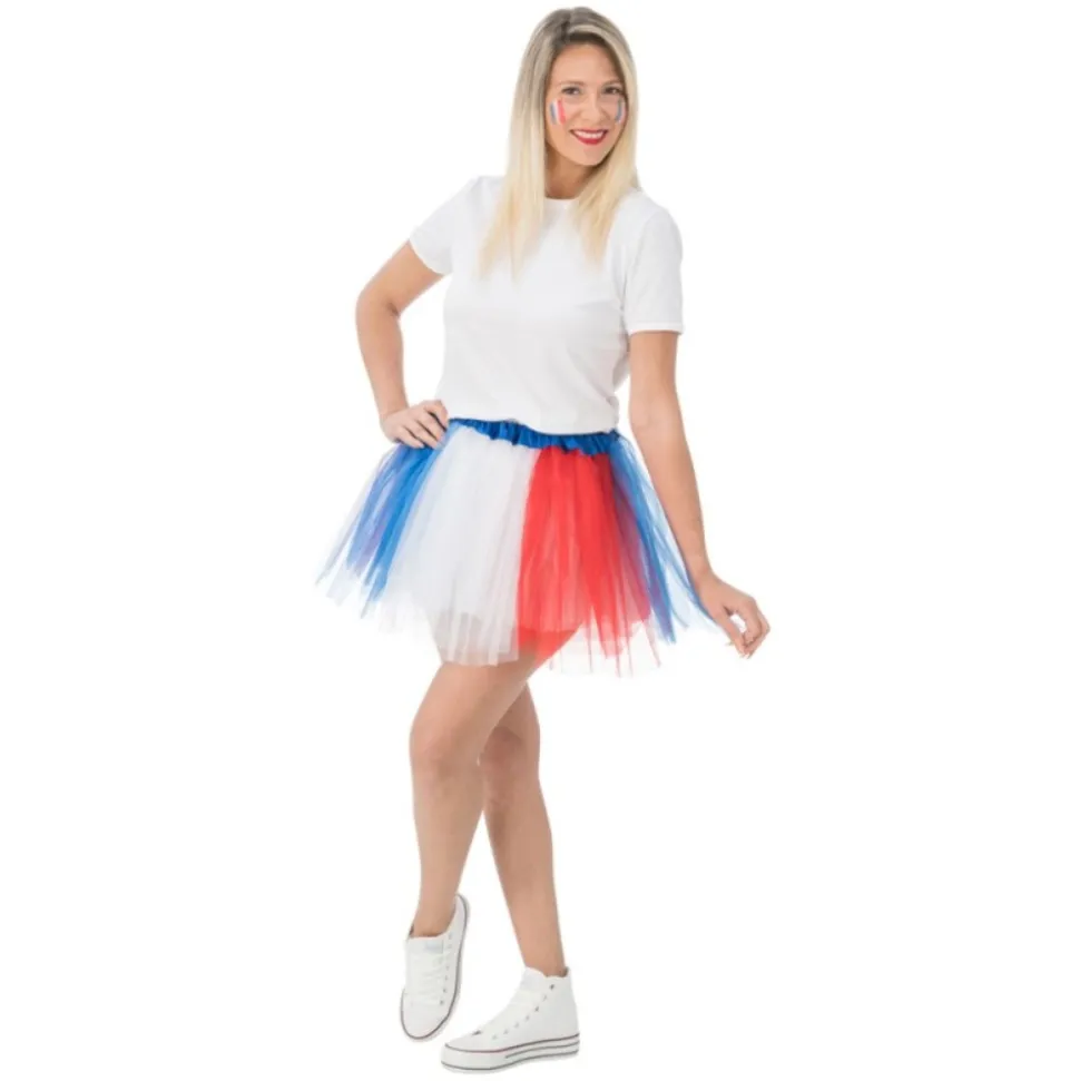 TUTU SUPPORTER FRANCE 39CM BLEU BLANC ROUGE