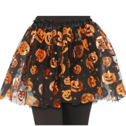 TUTU TULLE CITROUILLE HALLOWEEN 30CM ORANGE FILLE