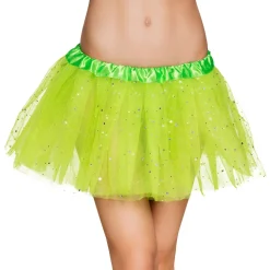 TUTU VERT ÉTOILES PAILLETTES FEMME