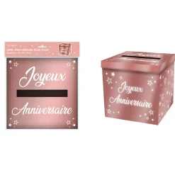 URNE ANNIVERSAIRE ROSE GOLD MÉTAL