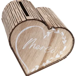 URNE BOIS CUR MARIAGE 24X24X15CM NATURE