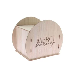 URNE BOIS ROND RÉUTILISABLE 30X24.5X21CM NATURE