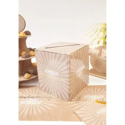 URNE CARTON ANNIVERSAIRE ÉCLAT 23X20CM