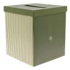 URNE CARTON JARDIN À LA FRANÇAISE 21X25CM VERT