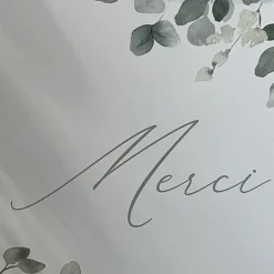 URNE CARTON MERCI JARDIN BOTANIC 21X25CM SAUGE