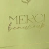 URNE CARTON MERCI OLIVIER 21X25CM SAUGE