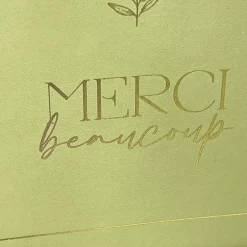 URNE CARTON MERCI OLIVIER 21X25CM SAUGE