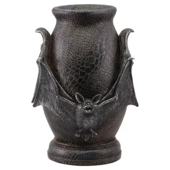 URNE FUNÉRAIRE CHAUVE-SOURIS DÉCO RÉSINE 26CM NOIR
