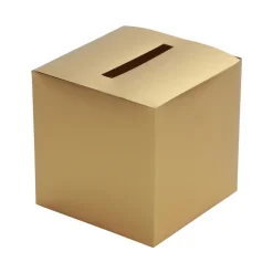 URNE MARIAGE CARTON PLIABLE 23CM OR MAT